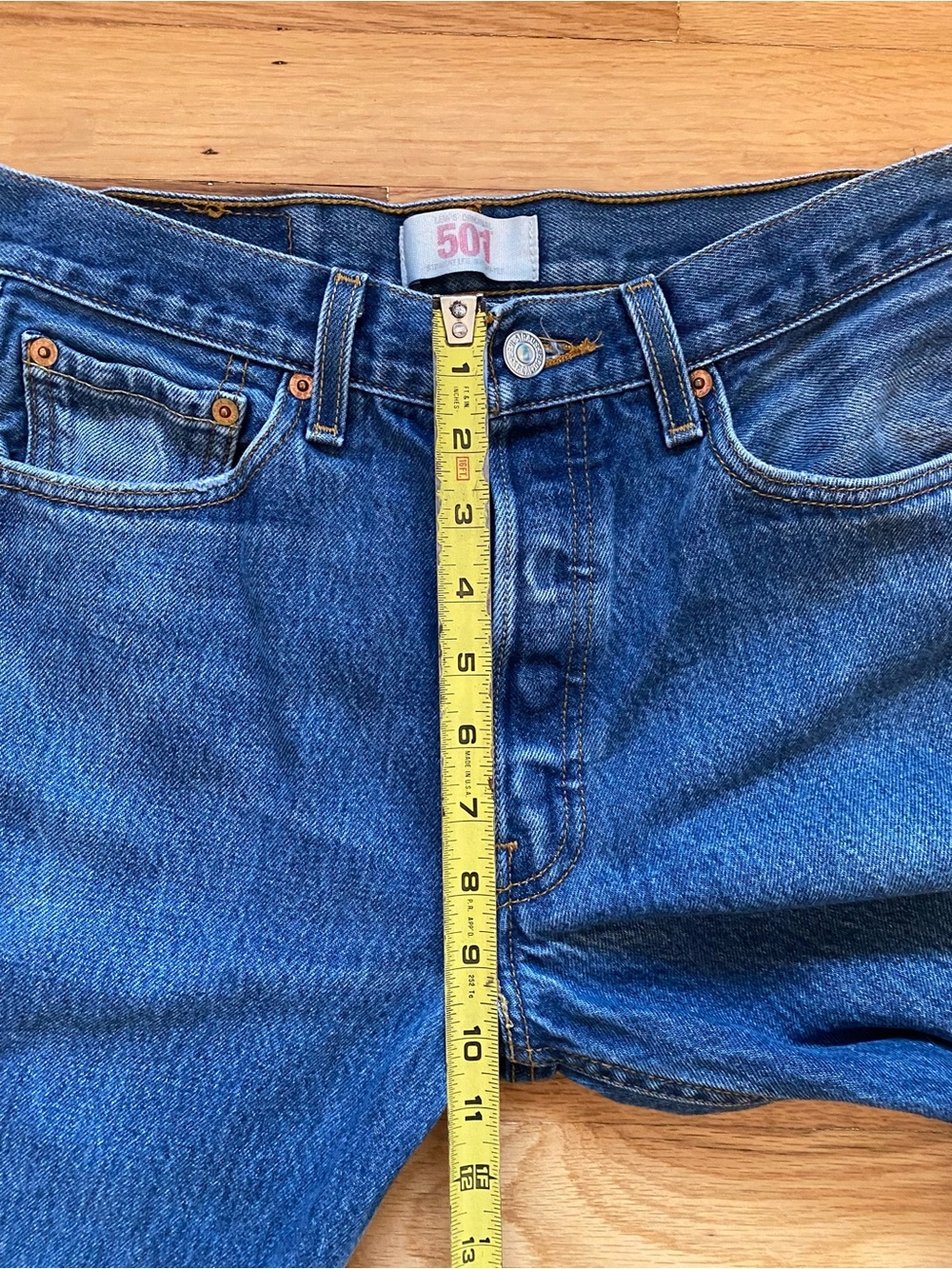 Levi’s 501 Original Fit Jeans Men’s 30x30 (Measures 28x28) 2008 Made in Mexico - Picture 10 of 12